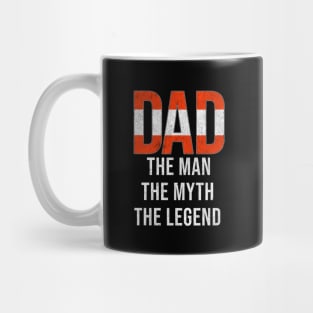 Austrian Dad The Man The Myth The Legend - Gift for Austrian Dad With Roots From Austrian Mug